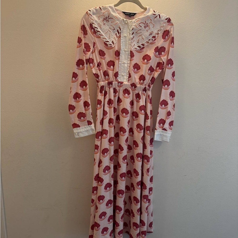 Sister Jane Shell Dress with lace collar